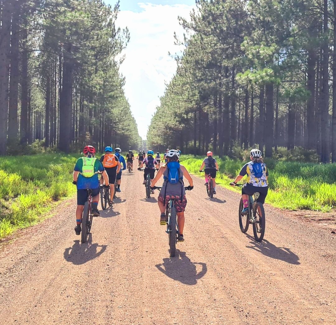 Enjoying HQP’s plantation forests winner Charmaine Grobler's image of mountain biking