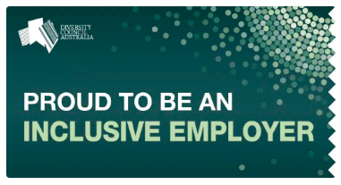 Proud to be an Inclusive Employer badge issued by Diversity Council Australia 2023