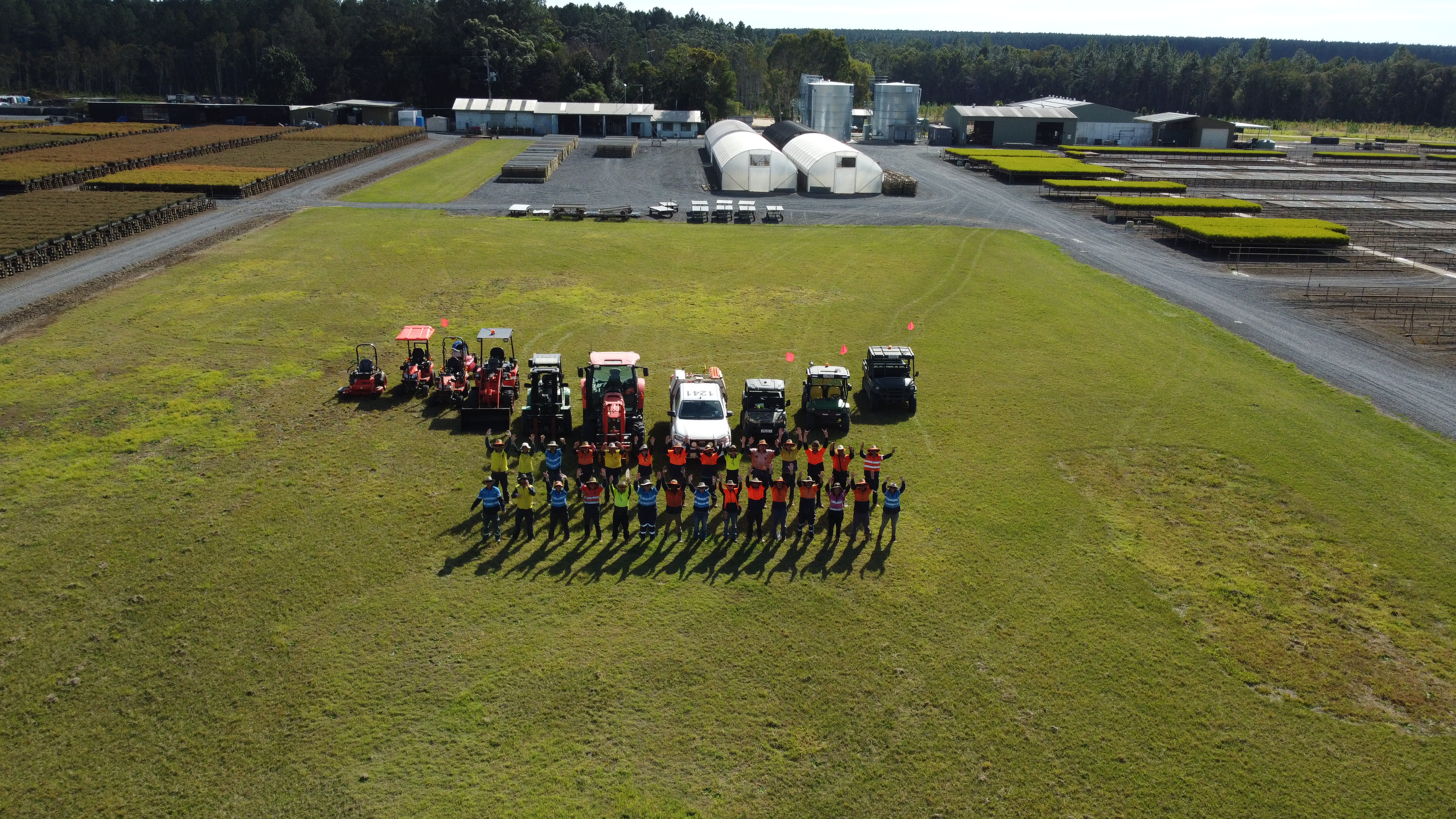 Judges' prize winner Toolara Nursery Team aerial image close up